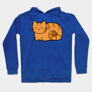 Orange Striped Cat Hoodie